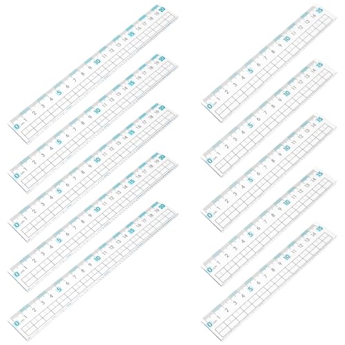 DOITOOL �����v���X�`�b�N���g����K15cm 20cm�e5�{�Z�b�g �w�Z�p�t���L�V�u���Z���`���[�g����K �ߎ��\�h�݌v �w�K �����p10PCS