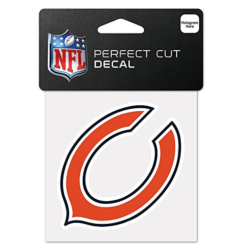 NFL Chicago Bears 63040015 Perfect Cut Color Decal 4 x 4 Black