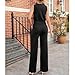 Imimtuan Women's 2 Piece Outfits Sleeveless Suit Vest and Wide Leg Pants Business Casual Suit Work Office(Black,XL)