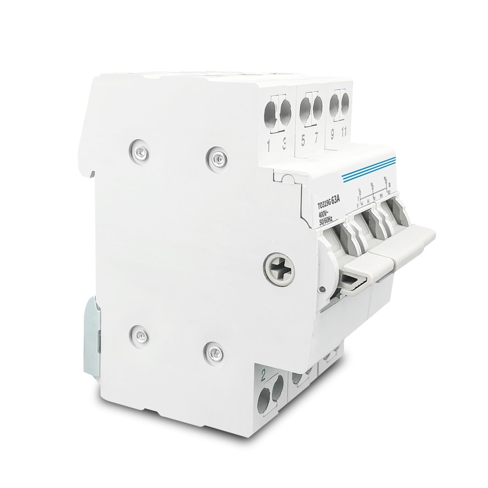3P 63A 240V MTS Dual Power Manual Transfer Isolating Switch Interlock Circuit Breaker 1Pcs(40A)