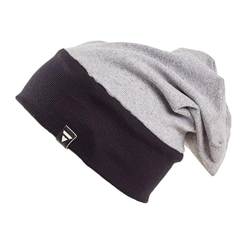 Kit 2 Gorros Toucas Brohood Canelado Bicolor Preto Cinza