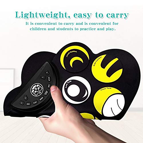 Elektronisch Drumstel Elektronische drumkit, cartoon tijger speelgoed leren draagbare pedaal pad voor Kinderen en… - Image 7