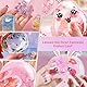 QINGHEC 63 Stück Nano Tape Bubbles Set, DIY Bubble Tape Nano Klebeband Kit mit 3 Rollen Nanoband Doppelseitig, Squishy Spielzeug Bastelset, Nanoband für Kinde Toys, Party Favors Geschenke