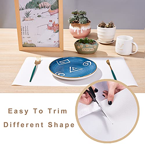 Rxemohesuoh Original Non-Slip Drawer And Shelf Liner,Eco-Friendly Materials,Non Adhesive,Powerful Grip,Durable And Reusable,17.5In X 10Ft Roll,For Drawers,Shelves,Cabinets,Tables,Kitchen,Cream #TOP1