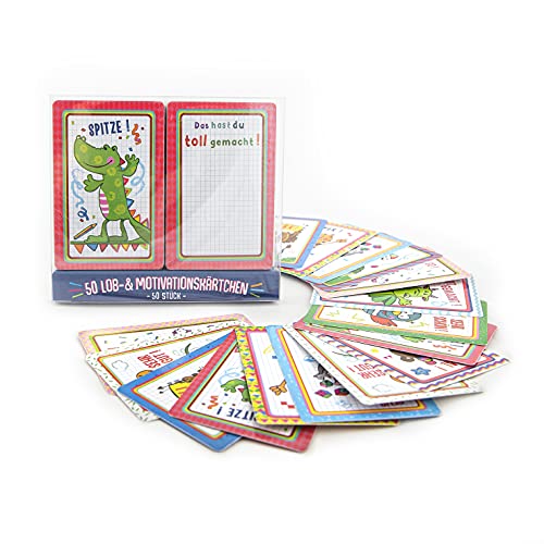 TRENDHAUS 953223 Lobkarten Set, 50 Fleißkärtchen zur Kinder-und Schülerbelohnung Cover