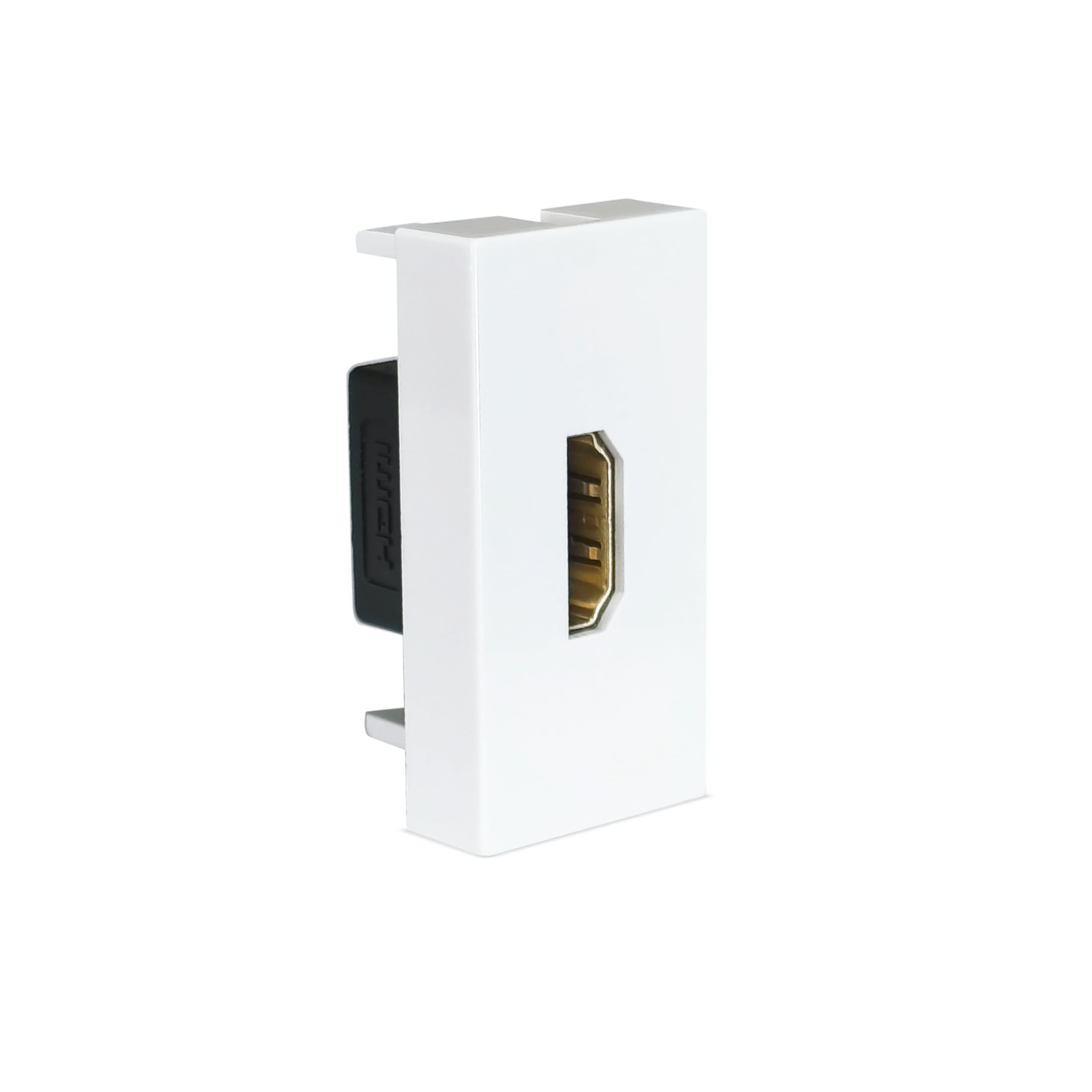 MX HDMI to HDMI Wall Plate Connector Module 45×45mm Female to Female HDMI Coupler, Compatible with UK & European Modular Socket Plates, 4K Ready HDMI Wall Port for TV, Projector, Home & Office 1