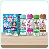 Bubble Lick Variety Flavored Bubbles 4 Pack Cinnamon Roll Watermelon Cookie Cotton Candy USA Made