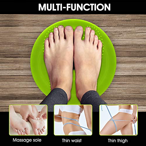 NATH Huoutspor Body-Sculpting Ab Rotating Twisting Waist Disc, 8 Magnets Aerobic Exercise Fitness Equipment, Body Sculpting Waist Abdominal Muscle Exercise Balance Board