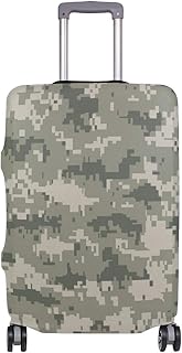 Camouflage Pixels Trolley Cover Protettiva Copertura Elastico Bagagli Adatto 18-32 Pollici Bagagli, Multi, XL(fit 29