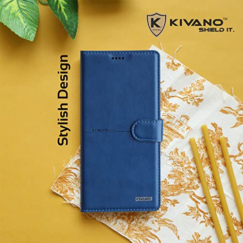 Image of KIVANO iPhone 12 Pro Max Professional Series Wallet Case | Luxurious Design | Premium | PU Leather Flip Case Back Cover | Magnetic Closure - Black
