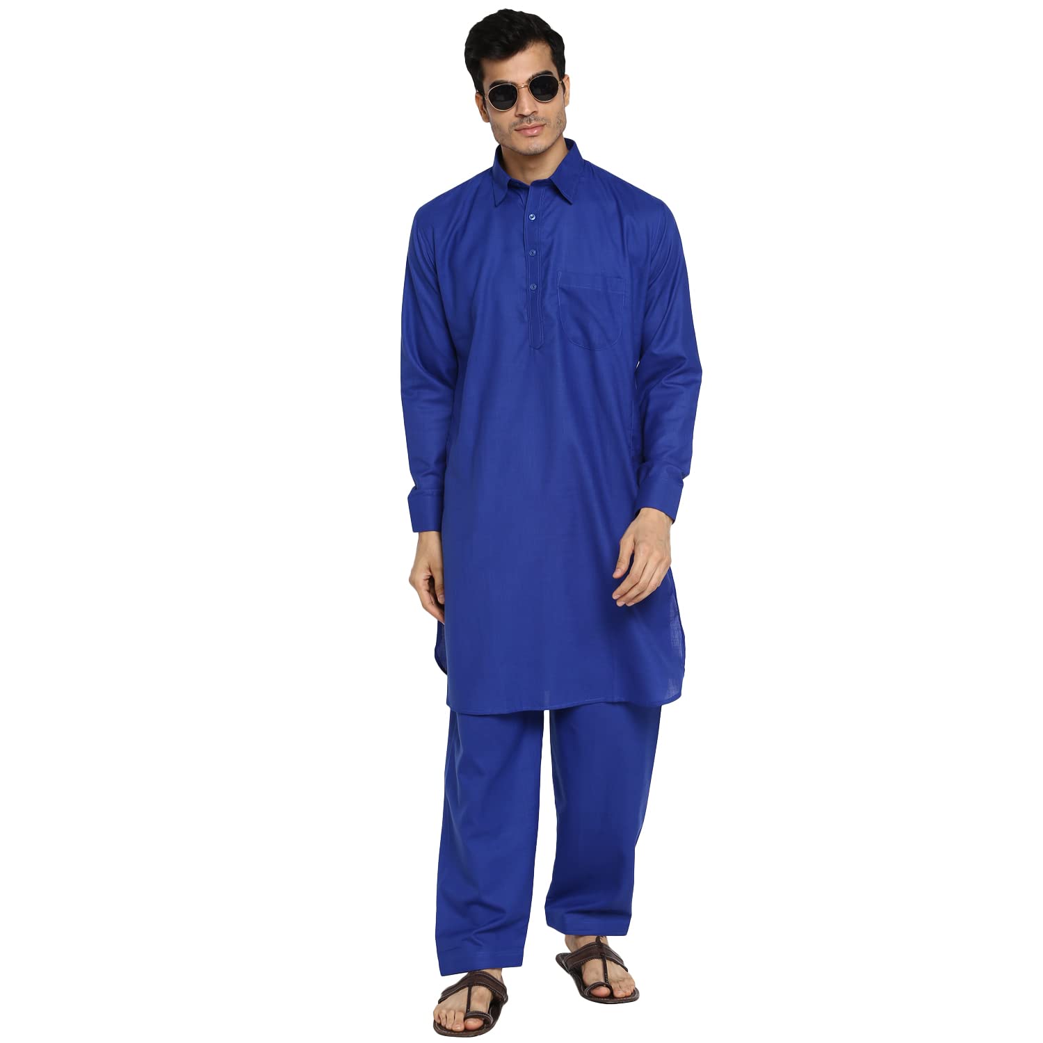 royal kurta Mens Cotton Linen Pathani Suit-picture-19