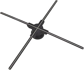 Tonysa 31 Inch 3D Hologram Fan WiFi Projector, 80cm 3D LED Fan, WiFi LED Hologram Fan Advertising Machine for Halloween, Shop, Bar,Casino, Party Advertising Display (UK Plug)