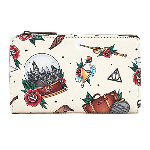 Loungefly x Harry Potter Tattoo All-Over Print Wallet2