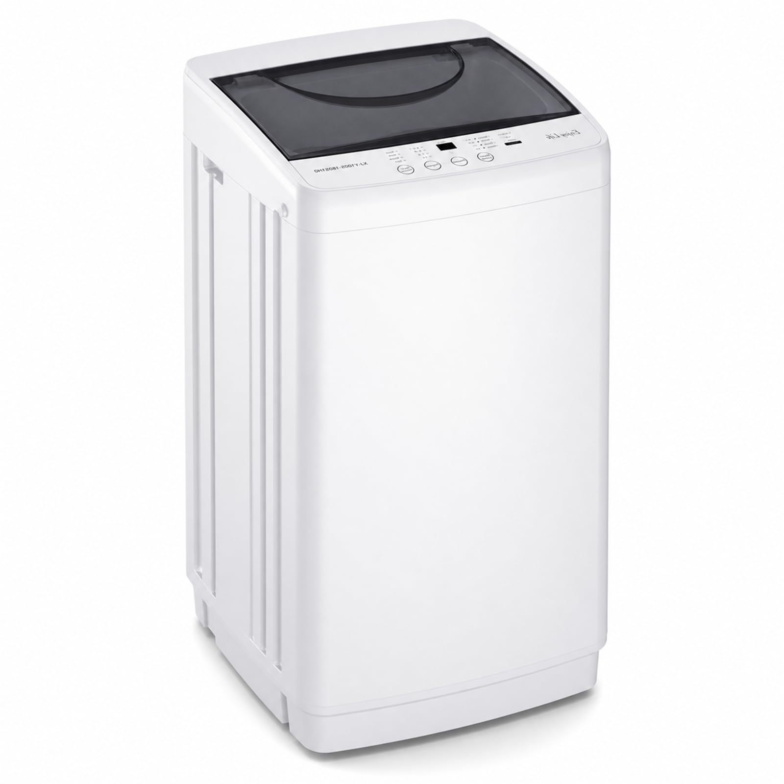 DUMOS Rondella compatta, 3,6 kg, 1,06 cu. Lavatrice completamente automatica con 10 programmi di lavaggio, avvio ritardato e vasca in acciaio inox, lavatrice portatile domestica