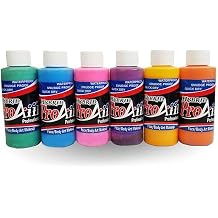 ProAiir Face and Body Painting Makeup - 6 Tropical Colors - 4.2 oz 120ml