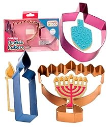 Hanukkah Cookie Cutters - Multicolored Stainless Steel