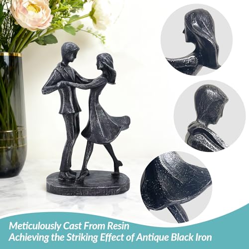 Figura decorativa pareja amor 7.7 in x 2.6 in x 4.5 in miniatura 4