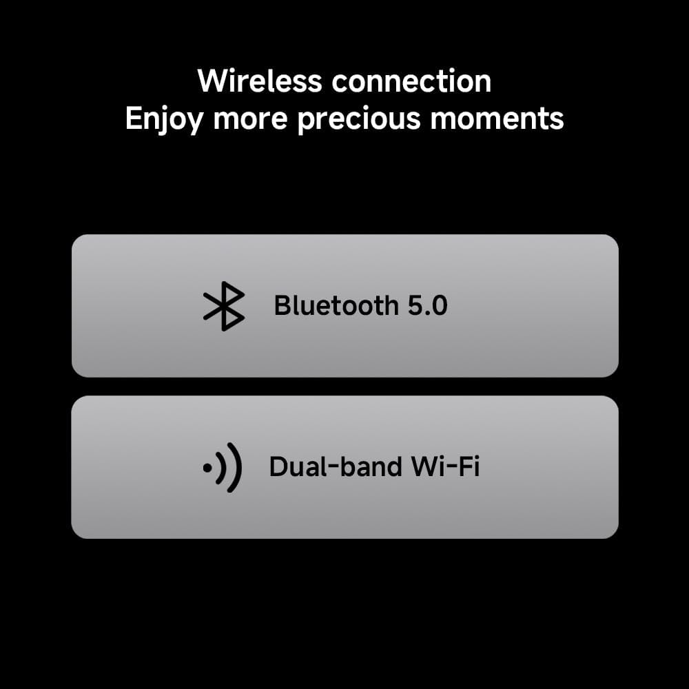 Wireless connectivity features: Bluetooth 5.0 and Dual-band Wi-Fi