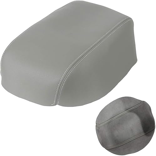 SCITOO Funda de piel de repuesto para reposabrazos de cuero gris automático para Toyota Camry 2007-2011