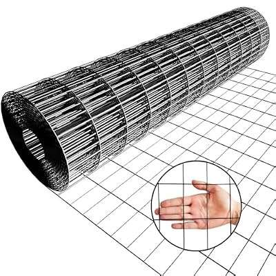 ARIFARO PVC Coated Welded Wire Fence (2ft x 50ft)2 Inch x 3 Inch 16GA Garden Fence for Dog Roll Vinyl Coating Metal Wire Mesh for Chicken,Deer,Rabbit,and Other Small Animals