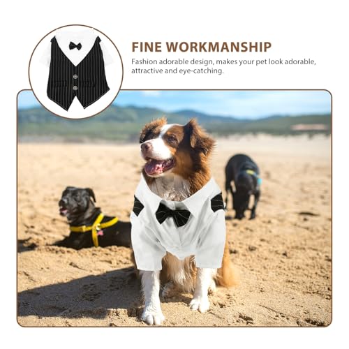Disfraz formal para perro talla XXL negro miniatura 5