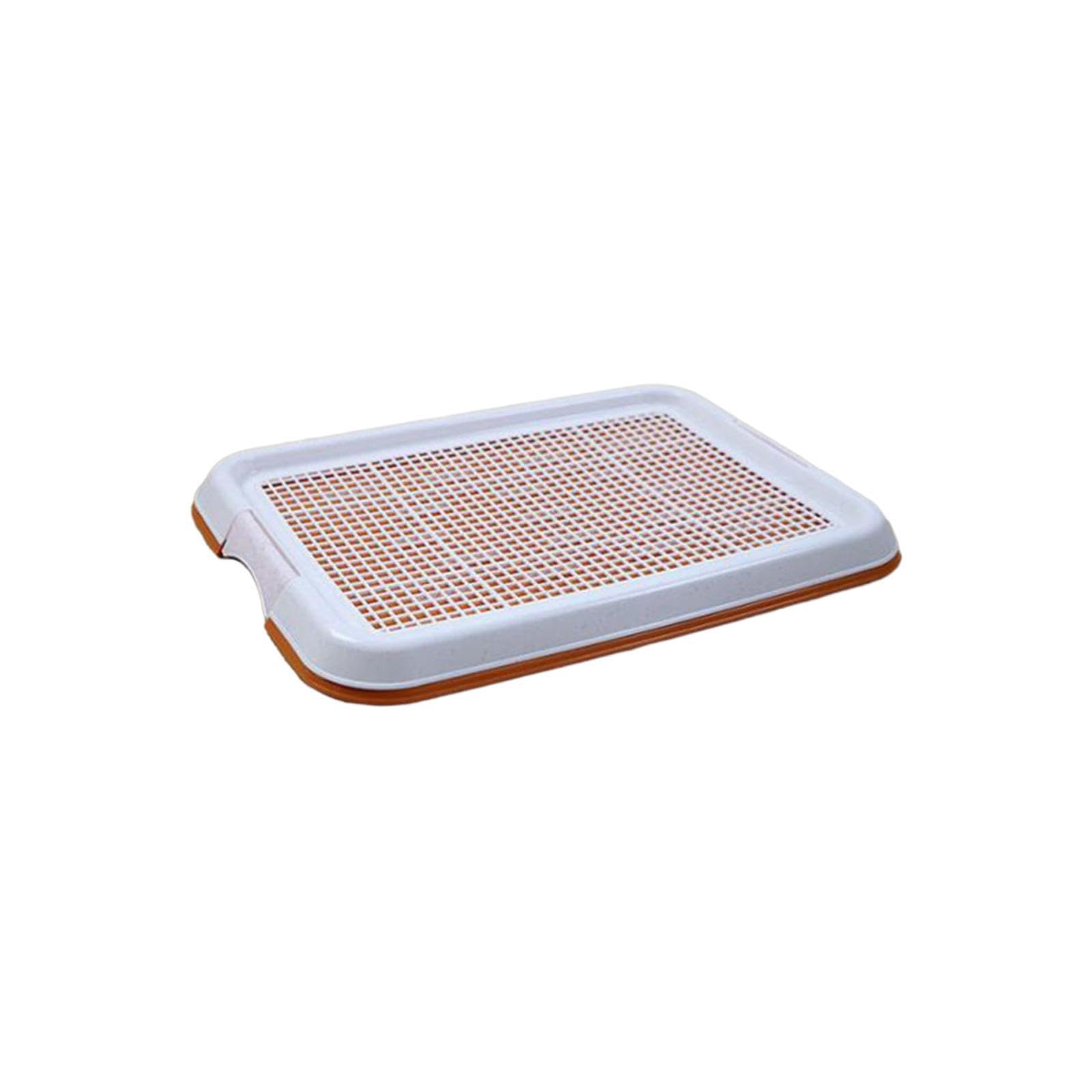 Support pour Tapis d'apprentissage de la propreté pour Chiots, bac à litière en pour Maille avec Base antidérapante, utilisable à l'intérieur comme l'extérieur