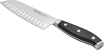 オーガニック Amazon.com: HENCKELS Statement Razor-Sharp Hollow Edge Santoku
