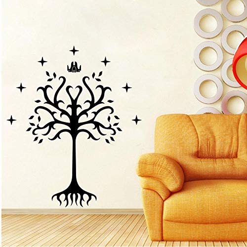 Arbre De Gondor Vinyle Autocollant De Seigneur Des Anneaux Pour Fenêtre De Voiture Ordinateur Portable Moto Murs Miroir Et Plus 50Cmx60Cm