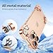 Metal Shock-Absorbing Honeycomb Armored Phone case Suitable for All Styles of iPhone 12-16,with Reinforced Corners and Protective Cover, Heavy-duty Drop Protection and Durable Frame rose gold