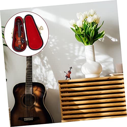VICASKY 1 Conjunto De Enfeites De Violino Decorações Para Árvores De Natal Mini Mini Violino De Made