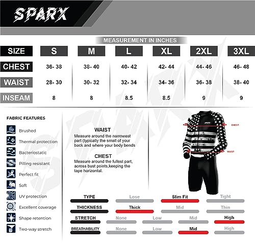 Sparx Macacão térmico para ciclismo de inverno de manga comprida Pro Team Kit de ciclismo de corrida