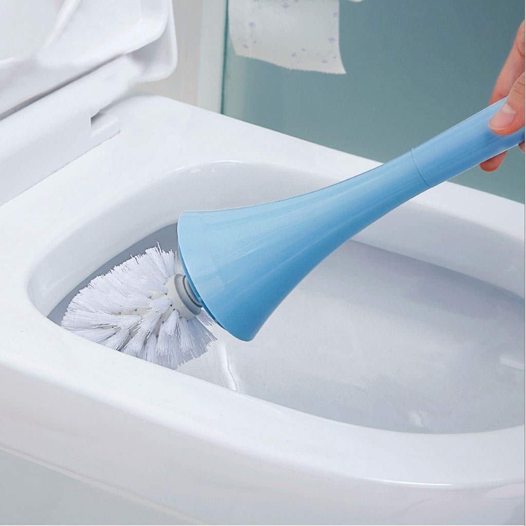 Set di scopino per WC con supporto, manico lungo, design completamente chiuso per una facile pulizia, strumento essenziale per la pulizia del bagno