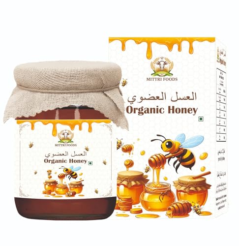 MITTRI FOODS Himalayan forests Raw Honey | Organic | Pure and Natural | 100% Ayurvedic | Raw and Unprocessed | Good for Heart Health (PACK OF 1 (100 gm))