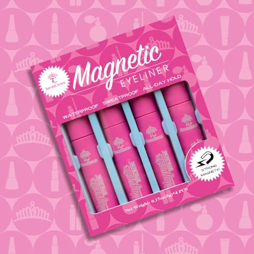 Eye Liner Magnetic Eyeliner Black Waterproof 5ml x4 miniatura 6