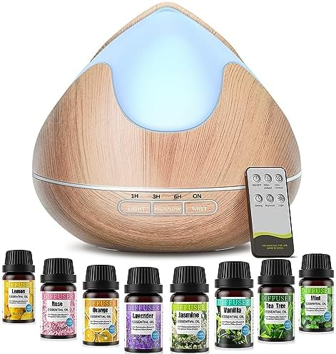 WiFi Smart Aroma Diffusor 300ml - App Gesteuert & Wasserlos