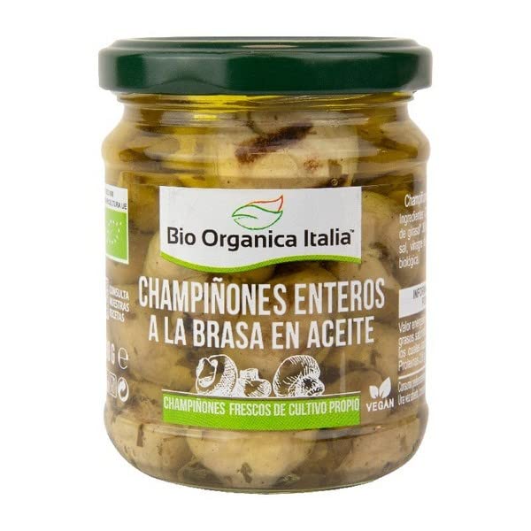 Champiñones a la brasa en aceite 190g BIO Bio Organica Italia