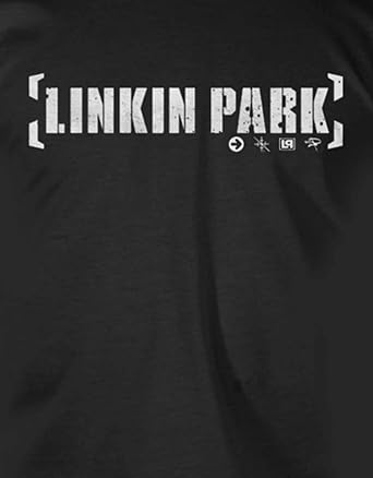 Linkin Park T Shirt Bracket Band Logo Official Mens Black Size M