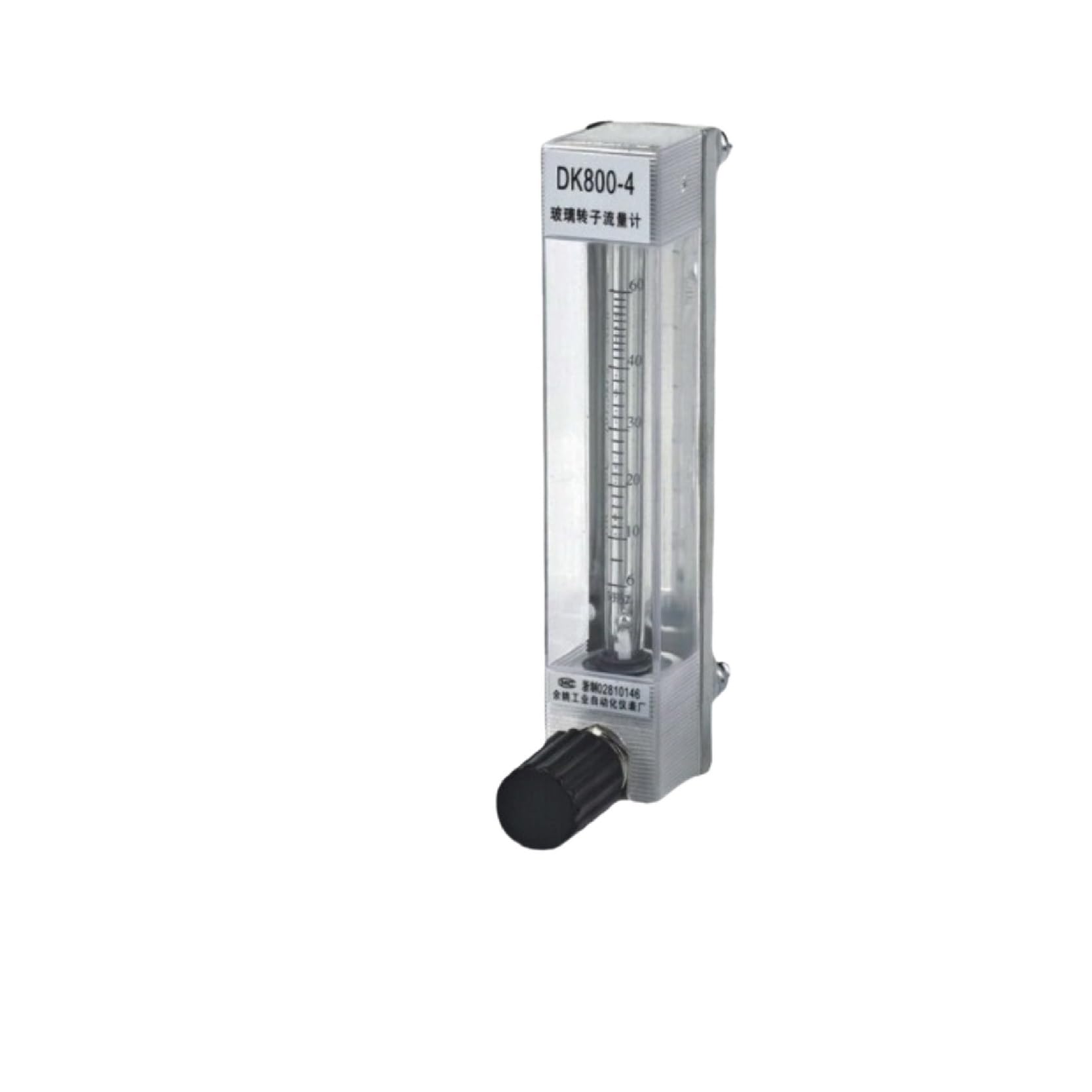 Rotámetro de vidrio DK800-4, caudalímetro de área variable, caudalímetro de aire, oxígeno, nitrógeno y gas, caudalímetro de precisión industrial for laboratorio.(4-40L-H)