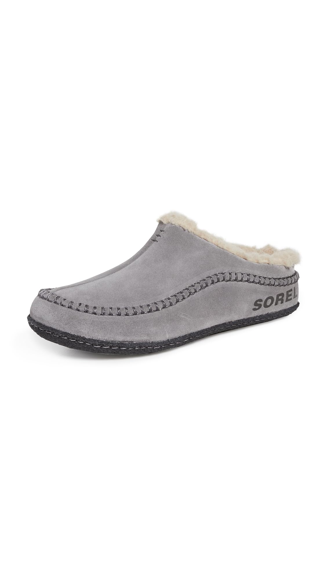 Sorel Men's Falcon Ridge II Slippers, Quarry/Black, 9-9.5 Medium US