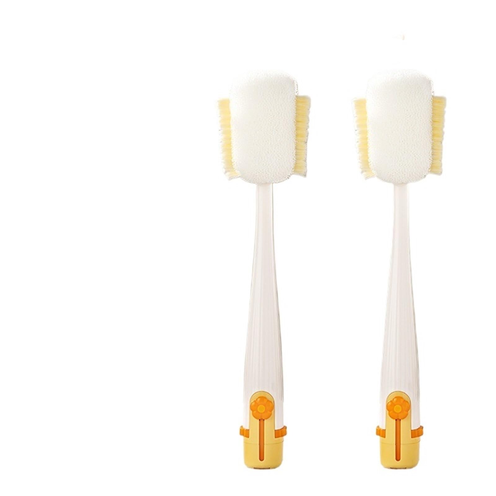 bottle brush Cup Brush Five-in-one, A Water Cleaning, Long-handled Multi-functional, Bottle(White 2PCS)