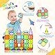 NAETANY Magnetische Bausteine 78 Teile Magnetbausteine Magnet Spielzeug Kinder Magnetspielzeug Magnet Bausteine für Kinder Jungen und Mädchen Montessori Spielzeug ab 3 4 5 6 7 8 Jahren
