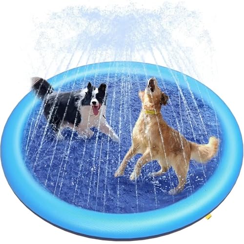 Divertirse en verano con la alfombra de agua para perros de 170cm