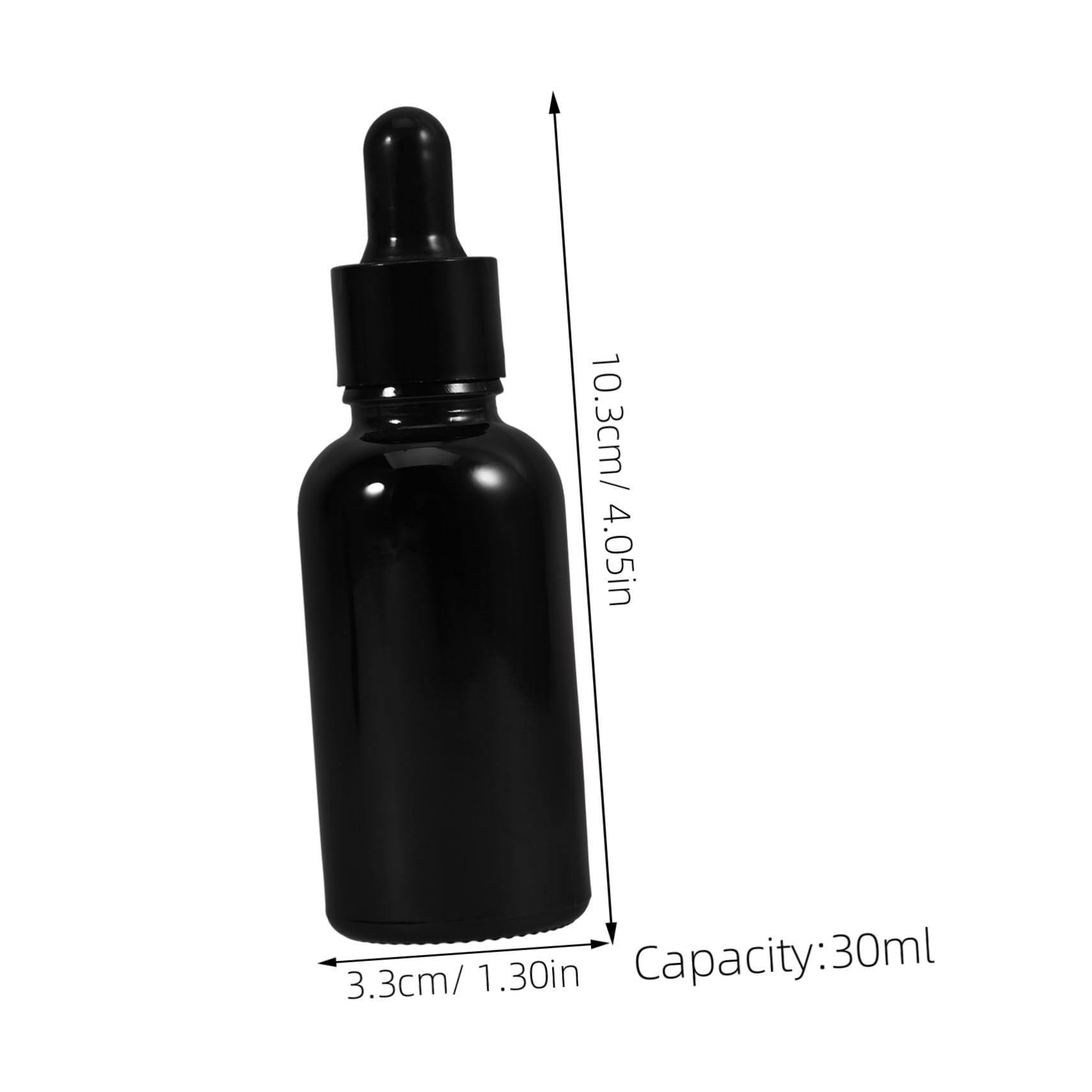 HOMOCONO 30ml Glass Dropper Bottles Dropper Empty Oil Bottles for Essential Oils Perfume Set of 6