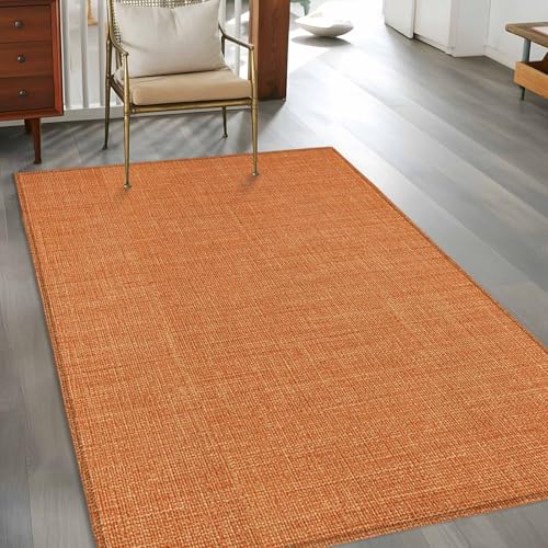 Tapete decorativo microfiber 3x5 pies naranja miniatura 3