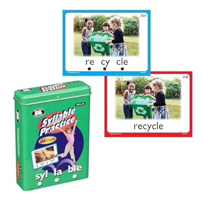 Super Duper Publications | Syllable Practice Fun Deck Flash Cards | Educational Learning Resource for Children