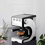 QJRGUY Semi Automatic Pump Pressure Coffee Maker Steam Milk and Foam Machine Interesting - Image 4
