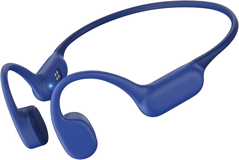 2026 Mejora los auriculares de conducción ósea, auriculares abiertos, auriculares inalámbricos Bluetooth 6.0 con micrófono, auriculares deportivos IPX6 para correr, andar en bicicleta, entrenar(BlueA1)
