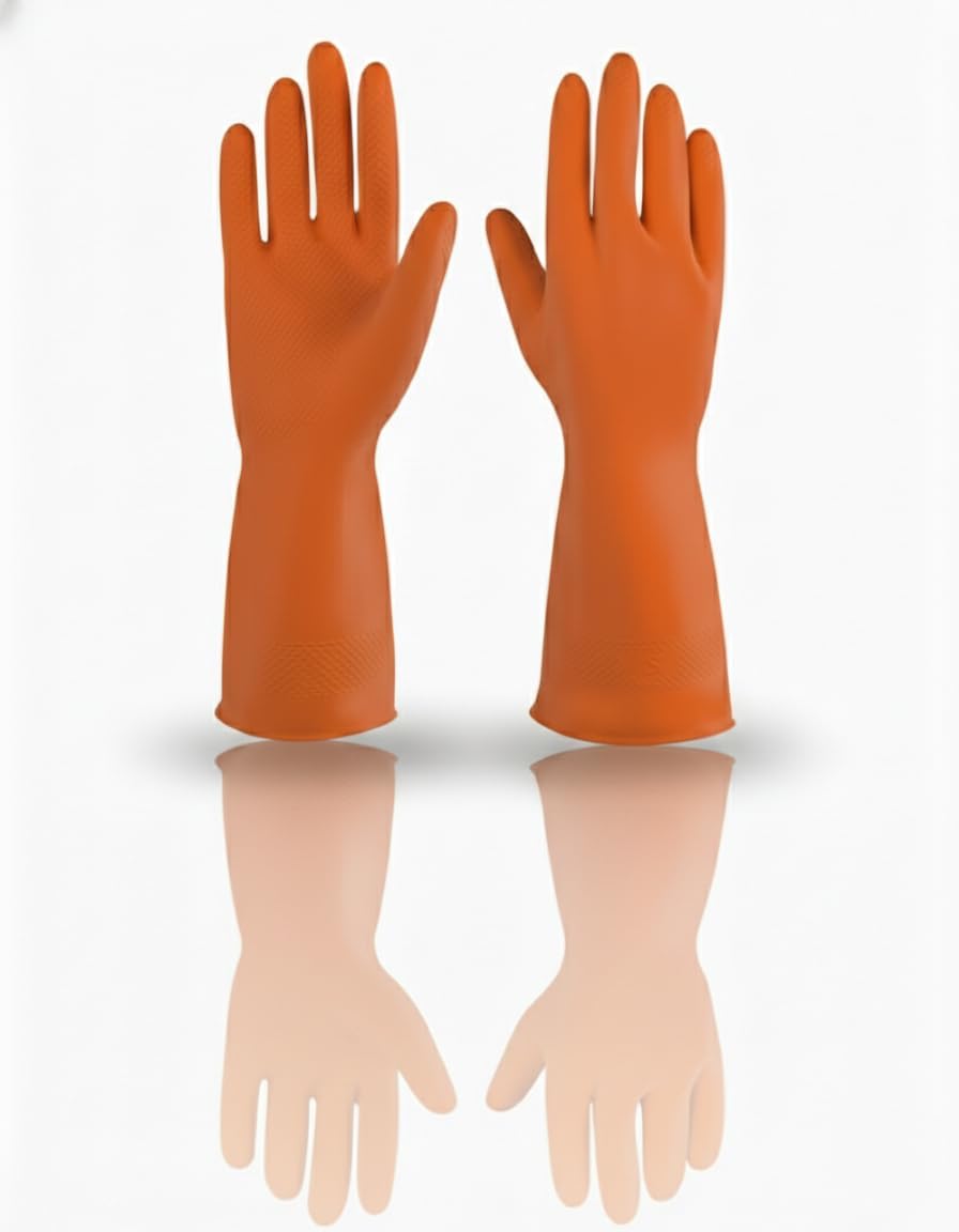 Multipurpose Cleaning Gloves – Reusable, Anti-Slip & Durable for Dishwashing, Kitchen, Gardening & Home Cleaning (1 Pair)-picture-19