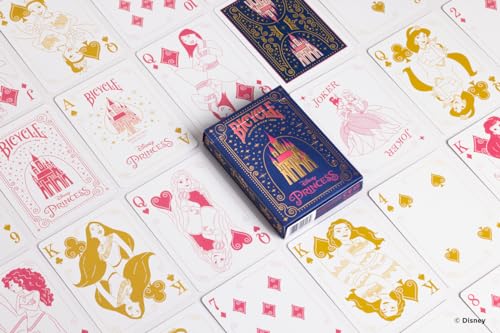 Image of Bicycle Disney Princess Inspired Playing Cards Pink or Blue Playing Cards (Packaging May Vary)