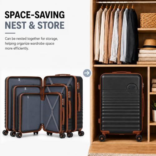 CONCEPTEN 5 Piece Luggage Set